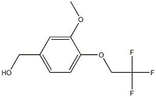 [3-methoxy-4-(2,2,2-trifluoroethoxy)phenyl]methanol,,结构式
