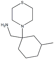 [3-methyl-1-(thiomorpholin-4-yl)cyclohexyl]methanamine|