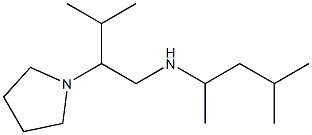 [3-methyl-2-(pyrrolidin-1-yl)butyl](4-methylpentan-2-yl)amine Struktur