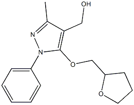 [3-methyl-5-(oxolan-2-ylmethoxy)-1-phenyl-1H-pyrazol-4-yl]methanol