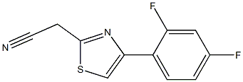 [4-(2,4-difluorophenyl)-1,3-thiazol-2-yl]acetonitrile Structure