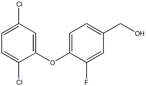 [4-(2,5-dichlorophenoxy)-3-fluorophenyl]methanol Struktur