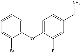 [4-(2-bromophenoxy)-3-fluorophenyl]methanamine 结构式