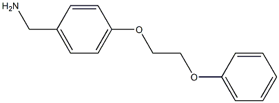 [4-(2-phenoxyethoxy)phenyl]methanamine Struktur