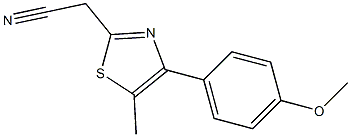 [4-(4-methoxyphenyl)-5-methyl-1,3-thiazol-2-yl]acetonitrile Structure