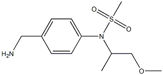 [4-(aminomethyl)phenyl]-N-(1-methoxypropan-2-yl)methanesulfonamide