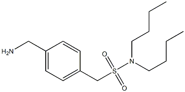 [4-(aminomethyl)phenyl]-N,N-dibutylmethanesulfonamide,,结构式