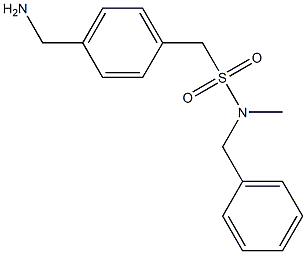 [4-(aminomethyl)phenyl]-N-benzyl-N-methylmethanesulfonamide Structure