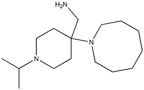 [4-(azocan-1-yl)-1-(propan-2-yl)piperidin-4-yl]methanamine Structure