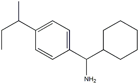 [4-(butan-2-yl)phenyl](cyclohexyl)methanamine Structure