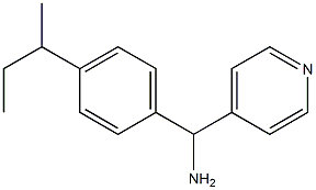 [4-(butan-2-yl)phenyl](pyridin-4-yl)methanamine Structure