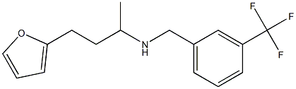 [4-(furan-2-yl)butan-2-yl]({[3-(trifluoromethyl)phenyl]methyl})amine Struktur