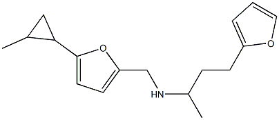  [4-(furan-2-yl)butan-2-yl]({[5-(2-methylcyclopropyl)furan-2-yl]methyl})amine