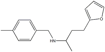 [4-(furan-2-yl)butan-2-yl][(4-methylphenyl)methyl]amine,,结构式
