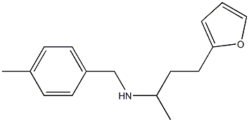 [4-(furan-2-yl)butan-2-yl][(4-methylphenyl)methyl]amine 化学構造式