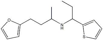 [4-(furan-2-yl)butan-2-yl][1-(thiophen-2-yl)propyl]amine 化学構造式