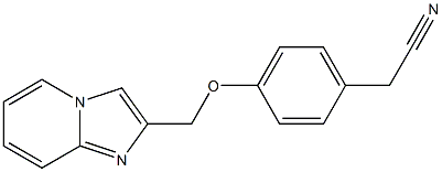 [4-(imidazo[1,2-a]pyridin-2-ylmethoxy)phenyl]acetonitrile 结构式