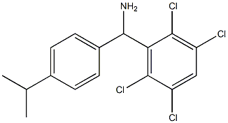 [4-(propan-2-yl)phenyl](2,3,5,6-tetrachlorophenyl)methanamine Struktur