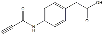 [4-(propioloylamino)phenyl]acetic acid Structure