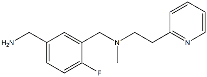 [4-fluoro-3-({methyl[2-(pyridin-2-yl)ethyl]amino}methyl)phenyl]methanamine|