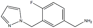 [4-fluoro-3-(1H-pyrazol-1-ylmethyl)phenyl]methanamine