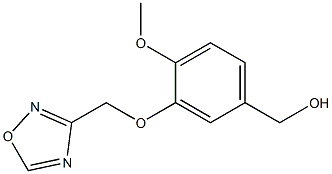 [4-methoxy-3-(1,2,4-oxadiazol-3-ylmethoxy)phenyl]methanol 化学構造式