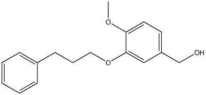 [4-methoxy-3-(3-phenylpropoxy)phenyl]methanol Struktur