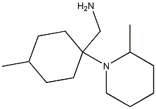 [4-methyl-1-(2-methylpiperidin-1-yl)cyclohexyl]methanamine Struktur