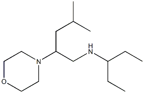 [4-methyl-2-(morpholin-4-yl)pentyl](pentan-3-yl)amine Structure