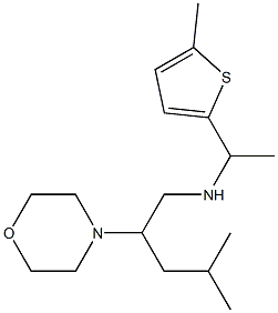 [4-methyl-2-(morpholin-4-yl)pentyl][1-(5-methylthiophen-2-yl)ethyl]amine Struktur