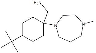 [4-tert-butyl-1-(4-methyl-1,4-diazepan-1-yl)cyclohexyl]methanamine Struktur