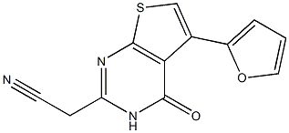 [5-(2-furyl)-4-oxo-3,4-dihydrothieno[2,3-d]pyrimidin-2-yl]acetonitrile