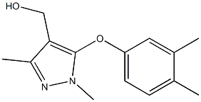 [5-(3,4-dimethylphenoxy)-1,3-dimethyl-1H-pyrazol-4-yl]methanol Structure