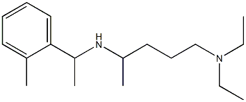 [5-(diethylamino)pentan-2-yl][1-(2-methylphenyl)ethyl]amine Struktur