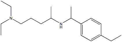 [5-(diethylamino)pentan-2-yl][1-(4-ethylphenyl)ethyl]amine Structure