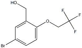 [5-bromo-2-(2,2,2-trifluoroethoxy)phenyl]methanol Struktur