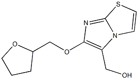 [6-(tetrahydrofuran-2-ylmethoxy)imidazo[2,1-b][1,3]thiazol-5-yl]methanol 化学構造式