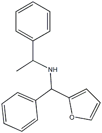 [furan-2-yl(phenyl)methyl](1-phenylethyl)amine,,结构式