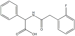 {[(2-fluorophenyl)acetyl]amino}(phenyl)acetic acid Structure