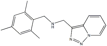 {[1,2,4]triazolo[3,4-a]pyridin-3-ylmethyl}[(2,4,6-trimethylphenyl)methyl]amine Structure