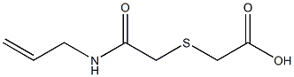 {[2-(allylamino)-2-oxoethyl]thio}acetic acid 化学構造式