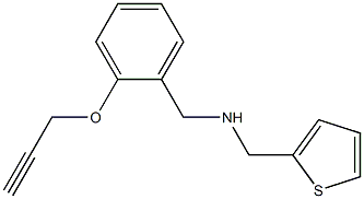 {[2-(prop-2-yn-1-yloxy)phenyl]methyl}(thiophen-2-ylmethyl)amine