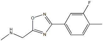 {[3-(3-fluoro-4-methylphenyl)-1,2,4-oxadiazol-5-yl]methyl}(methyl)amine|