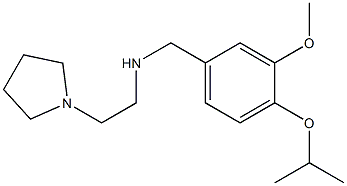 {[3-methoxy-4-(propan-2-yloxy)phenyl]methyl}[2-(pyrrolidin-1-yl)ethyl]amine Structure