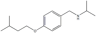 {[4-(3-methylbutoxy)phenyl]methyl}(propan-2-yl)amine Structure