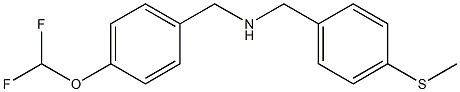 {[4-(difluoromethoxy)phenyl]methyl}({[4-(methylsulfanyl)phenyl]methyl})amine