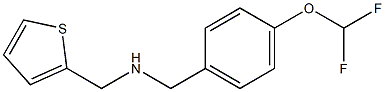 {[4-(difluoromethoxy)phenyl]methyl}(thiophen-2-ylmethyl)amine