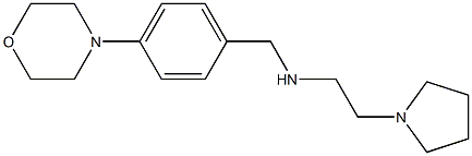 {[4-(morpholin-4-yl)phenyl]methyl}[2-(pyrrolidin-1-yl)ethyl]amine Structure