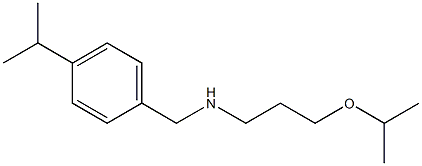 {[4-(propan-2-yl)phenyl]methyl}[3-(propan-2-yloxy)propyl]amine Struktur