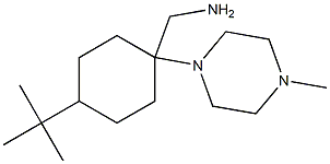 {[4-tert-butyl-1-(4-methylpiperazin-1-yl)cyclohexyl]methyl}amine,,结构式